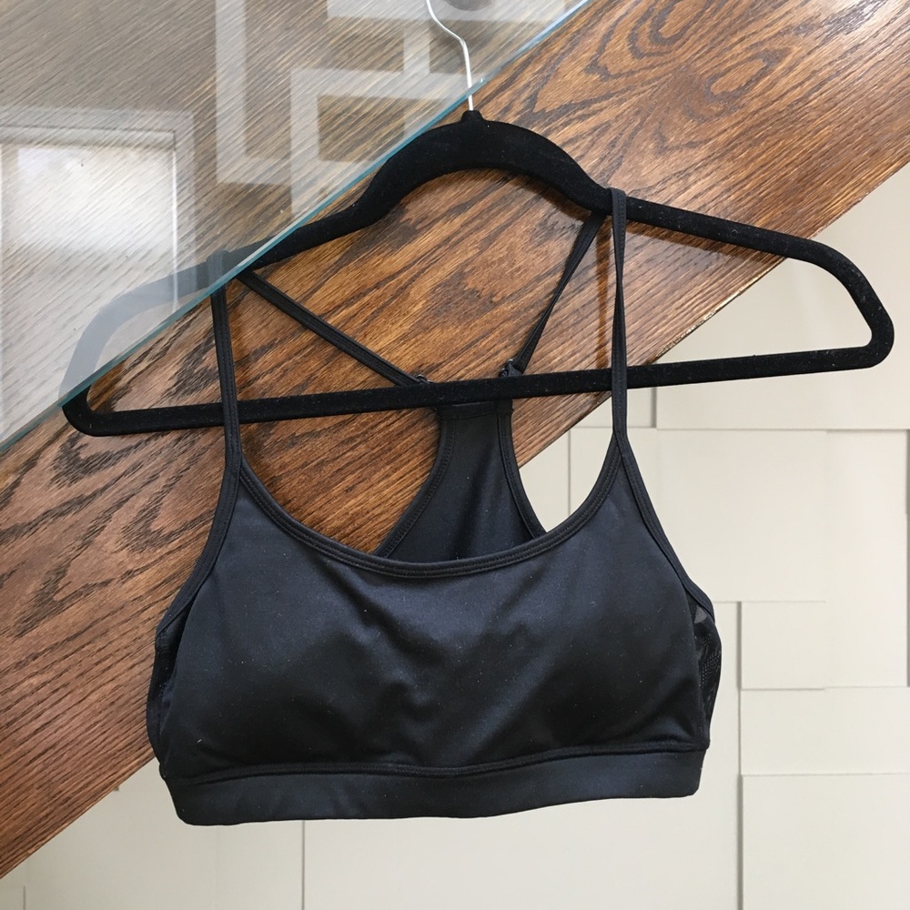 🌸3/$20 Medium support black sports bra